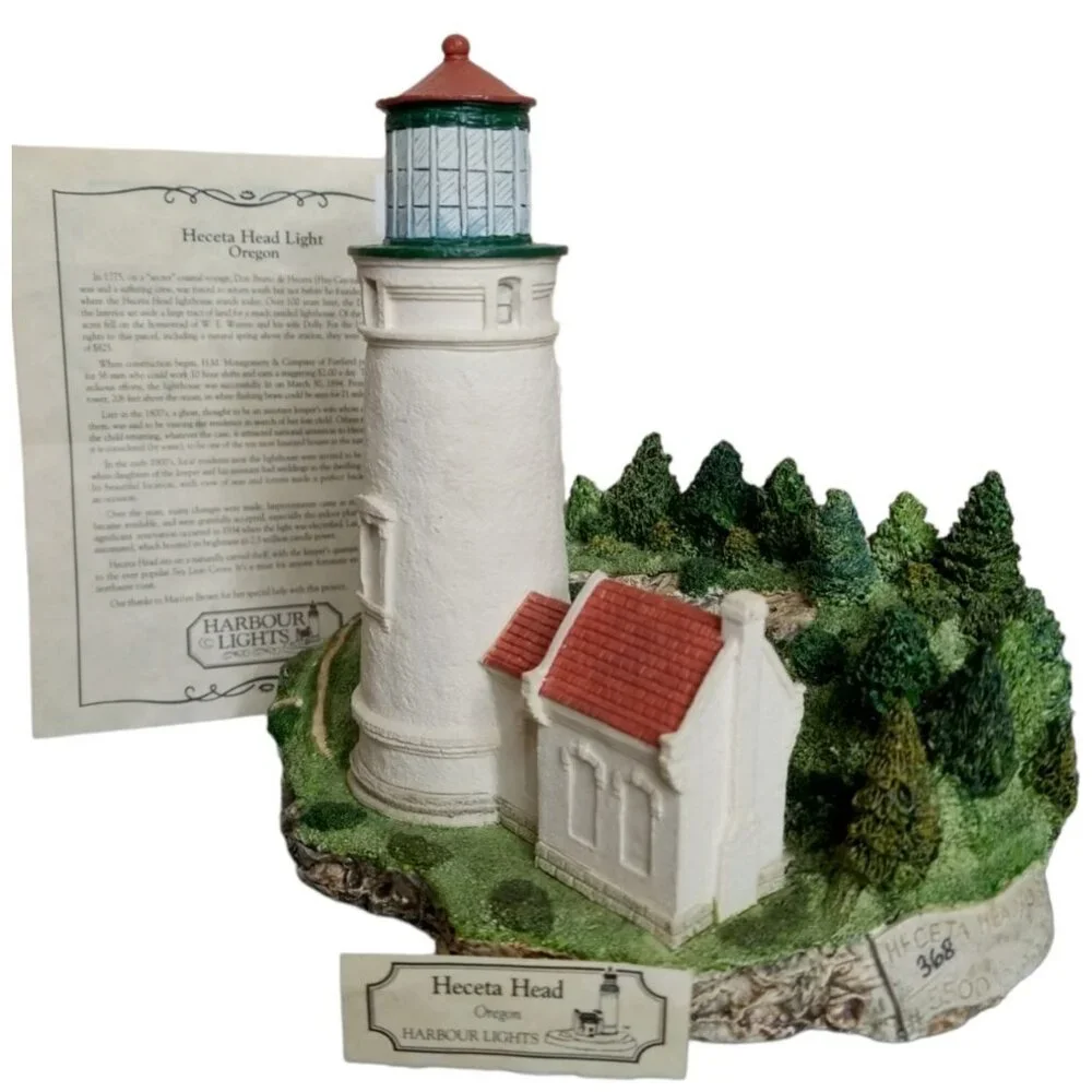 Harbour Lights Heceta Head Light OR HL 144 1994 368/5500 COA ID Card Lighthou